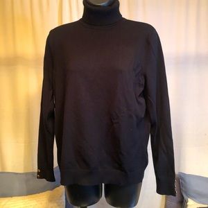 Black turtleneck sweater